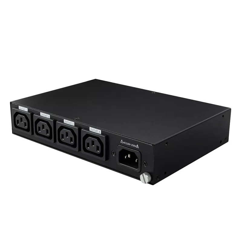 Lindy 32622 maitinimo skirstymo įrenginys (PDU) 4 kintamosios srovės lizdai (-ų) 1U juodas