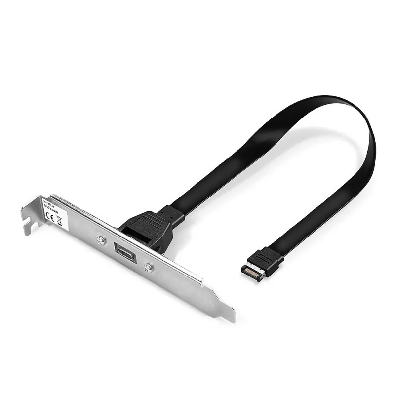 Lindy Single Port USB 3.1 Gen 2 Type C Back Plate, 0,45 m, USB A, vyriškas, vyriškas, 0–65 °C, 0–70 °C
