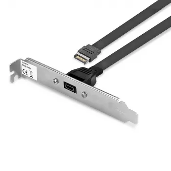 Lindy Single Port USB 3.1 Gen 2 Type C Back Plate, 0,45 m, USB A, vyriškas, vyriškas, 0–65 °C, 0–70 °C