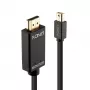 Lindy kabelis Mini DisplayPort/HDMI 4K30 (DP: pasyvus) 5m, 5 m, Mini DisplayPort, HDMI Type A (Standartinis), Kištukas, Kištukas, 3840 x 2160 pikselių