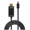 Lindy kabelis Mini DisplayPort/HDMI 4K30 (DP: pasyvus) 5m, 5 m, Mini DisplayPort, HDMI Type A (Standartinis), Kištukas, Kištukas, 3840 x 2160 pikselių