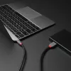 Lindy 2 m USB 3.2 Type C į Micro-B kabelis, Anthra Line, 2 m, USB C, Micro-USB B, USB 3.2 Gen 1 (3.1 Gen 1), juoda