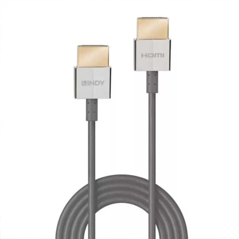Lindy Ultra High Speed HDMI plonas kabelis 0.5m, 0.5 m, HDMI Type A (Standard), HDMI Type A (Standard), 48 Gbit/s, White