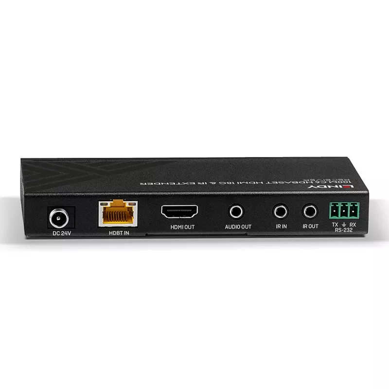 Lindy 100m Cat.6 HDMI 4K60, IR ir RS-232 HDBaseT plėtiklis, imtuvas