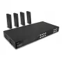Lindy 150m Cat.6 4x4 HDMI 4K60 HDBaseT matricos plėtiklis, 3840 x 2160 pikseliai, AV siųstuvas ir imtuvas, 150 m, laidinis, juodas, HDCP