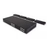 Lindy 150m Cat.6 4x4 HDMI 4K60 HDBaseT matricos plėtiklis, 3840 x 2160 pikseliai, AV siųstuvas ir imtuvas, 150 m, laidinis, juodas, HDCP