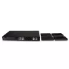 Lindy 150m Cat.6 4x4 HDMI 4K60 HDBaseT matricos plėtiklis, 3840 x 2160 pikseliai, AV siųstuvas ir imtuvas, 150 m, laidinis, juodas, HDCP