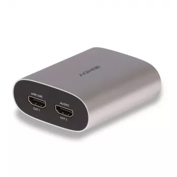 Lindy 4K60 HDMI eARC ekstraktorius, Micro-USB B, 65 mm, 70 mm, 27 mm, 83 g, 0 - 40 °C