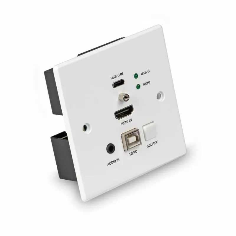 Lindy 150m Cat.6 HDMI 4K60 & Type C HDBaseT UK sieninė KVM plokštė, siųstuvas