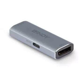 Lindy DisplayPort 1.4 kartotuvas, 7680 x 4320 pikseliai, AV kartotuvas, 40 m, laidinis, sidabrinis