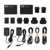 Lindy HDMI, KVM ir IR per IP plėstuvas, siųstuvas ir imtuvas, laidinis, 150 m, Cat5e, Cat6, juoda, metalas