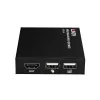 Lindy HDMI, KVM ir IR per IP plėstuvas, Imtuvas, Siųstuvas ir imtuvas, Laidinis, 150 m, Cat5e, Cat6, Juoda, Metalas