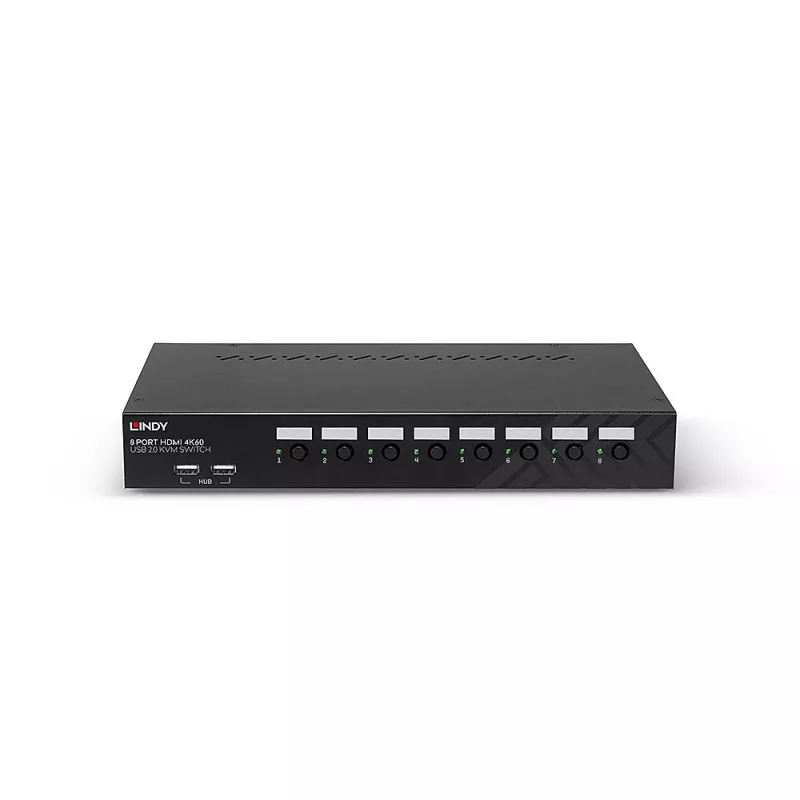 Lindy 39538 KVM jungiklis, montuojamas į stovą, juodas