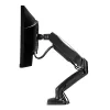 Lindy Single Display Gas-Spring Desktop Mount, 6.5 kg, 43.2 cm (17 coliai), 68.6 cm (27 coliai), 75 x 75 mm, 100 x 100 mm, juoda