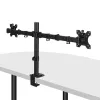 Lindy dvigubas reguliuojamas ekrano laikiklis, 8 kg, 33 cm (13 colių), 81,3 cm (32 colių), 75 x 75 mm, 100 x 100 mm, juodas
