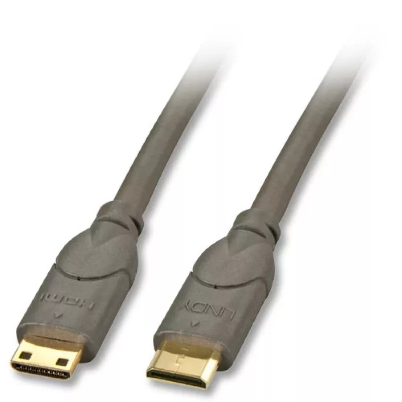 Lindy 0.5 m HDMI CAT2 laidas HDMI Type C (Mini) juodas