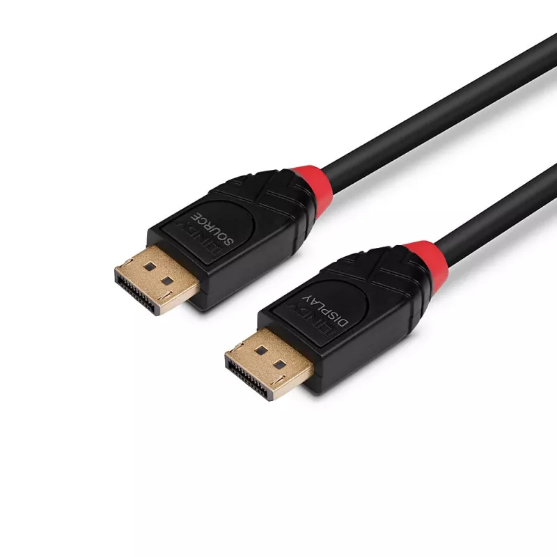 Lindy 5 m aktyvus DisplayPort 1.4 kabelis, 5 m, DisplayPort, DisplayPort, kištukas, kištukas, 7680 x 4320 pikseliai