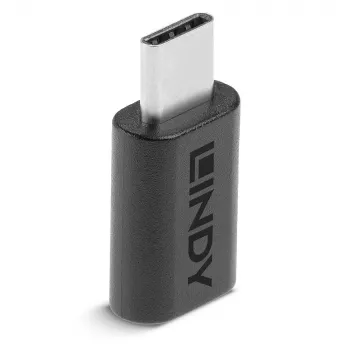 Lindy USB 3.2 Type C prie Type C adapteris, USB 3.2 Type C, USB 3.2 Type C, juodas