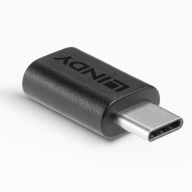 Lindy USB 3.2 Type C prie Type C adapteris, USB 3.2 Type C, USB 3.2 Type C, juodas