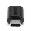 Lindy USB 3.2 Type C prie Type C adapteris, USB 3.2 Type C, USB 3.2 Type C, juodas