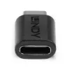 Lindy USB 3.2 Type C prie Type C adapteris, USB 3.2 Type C, USB 3.2 Type C, juodas