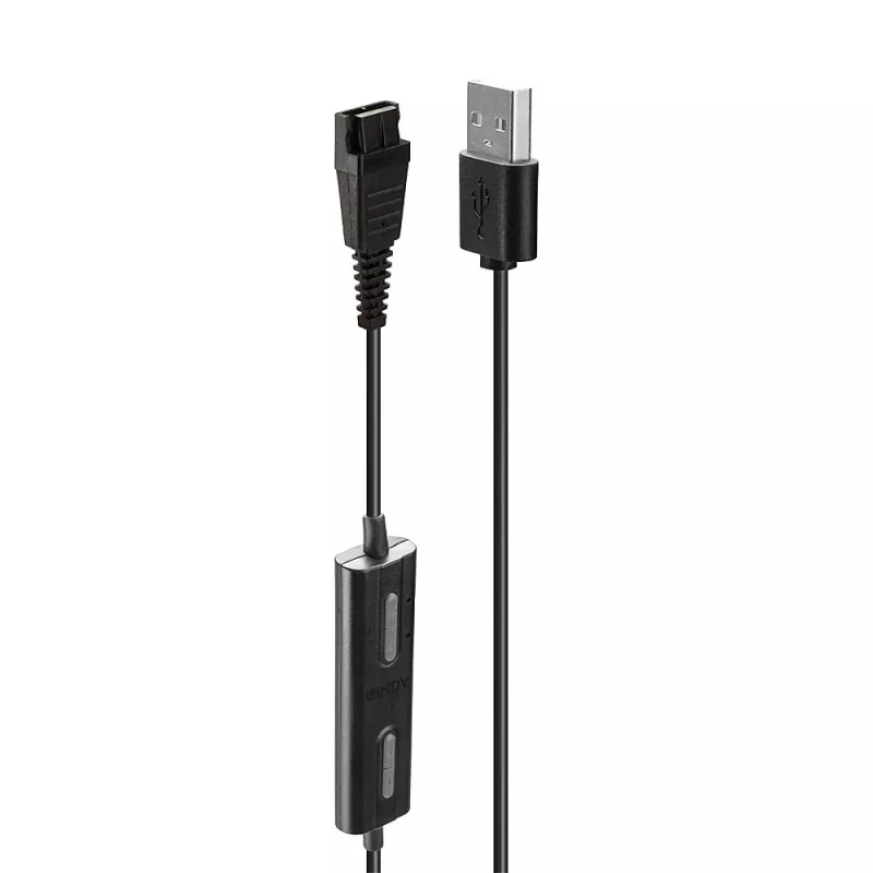 Lindy USB Type A į Jabra Quick Disconnect laisvų rankų įrangos adapteris