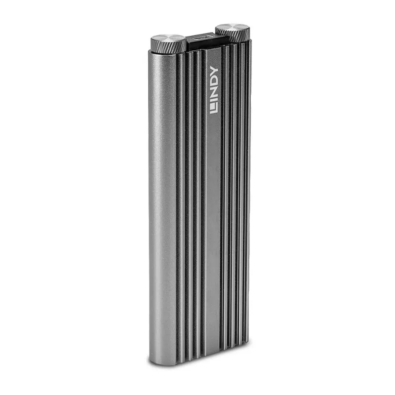 Lindy USB 3.2 Gen 2 x2 NVMe M.2 SSD Enclosure, SSD dėklas, M.2, PCI Express, 20 Gbit/s, USB jungiamumas, Sidabrinė