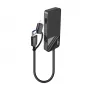Lindy 43354 nešiojamojo kompiuterio dokas / prievadų daugintuvas USB 3.2 Gen 1 (3.1 Gen 1) Type-A + Type-C juodas
