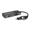 Lindy 43354 nešiojamojo kompiuterio dokas / prievadų daugintuvas USB 3.2 Gen 1 (3.1 Gen 1) Type-A + Type-C juodas