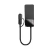 Lindy 43354 nešiojamojo kompiuterio dokas / prievadų daugintuvas USB 3.2 Gen 1 (3.1 Gen 1) Type-A + Type-C juodas