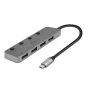 Lindy 4 prievadų USB 3.2 Type C šakotuvas su įjungimo/išjungimo jungikliais
