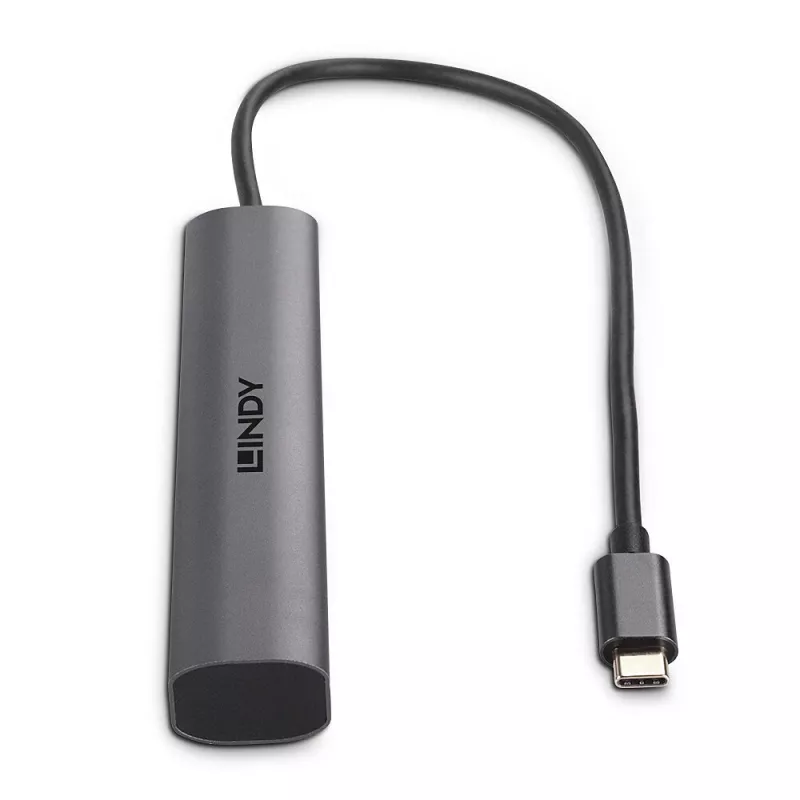 Lindy 43385 sąsajos šakotuvas USB Type-C 10000 Mbit/s Pilka