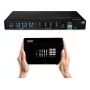 Lindy 4x4 USB 3.2 Gen 1 matricos komutatorius, 5 Gbit/s, juoda, metalinė, sukamoji, CE, FCC, RoHS & REACH, USB Type-A, USB Type-B
