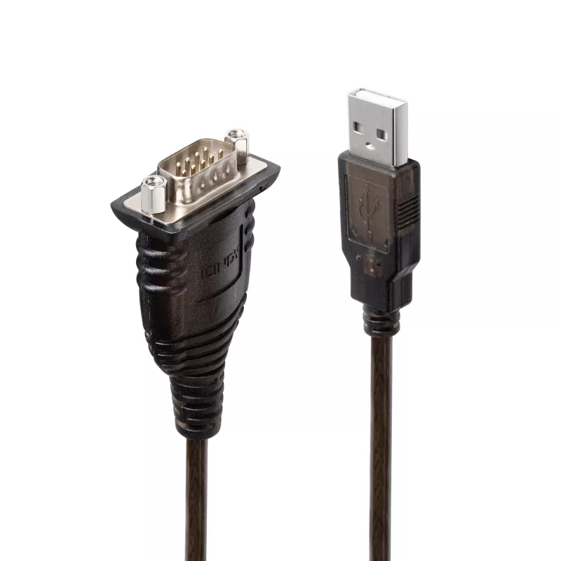 Lindy 43413 nuoseklusis laidas Pilka 1,5 m USB A tipo RS-232