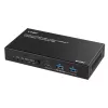 Lindy 100m Cat.6A 2 Host USB 3.2 Gen 1 HDBaseT plėtiklis, tinklo siųstuvas ir imtuvas, 100 m, 480 Mbit/s, Cat6a, VS6320, fosforinė bronza