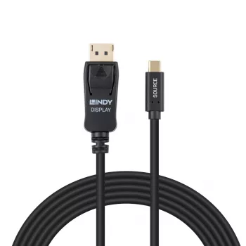 Lindy 2 m USB-C į DisplayPort 4K60 adapterio kabelis su HDR