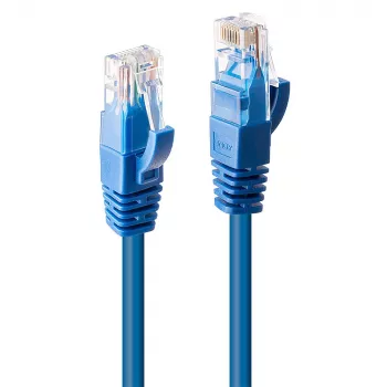 Lindy 5m Cat.6 U/UTP tinklo kabelis, mėlynas, 5 m, Cat6, U/UTP (UTP), RJ-45, RJ-45, mėlynas