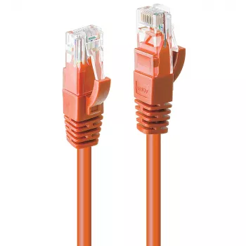 Lindy 10m Cat.6 U/UTP tinklo kabelis, oranžinis, 10 m, Cat6, U/UTP (UTP), RJ-45, RJ-45, oranžinis