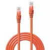 Lindy 10m Cat.6 U/UTP tinklo kabelis, oranžinis, 10 m, Cat6, U/UTP (UTP), RJ-45, RJ-45, oranžinis