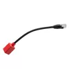 Lindy 0.2m RJ-45 Cat.6A atjungiamasis adapteris, 0,2 m, Cat6a, RJ-45, RJ-45, juoda, raudona