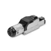 Lindy RJ-45 Cat.6/6A belaidis lauko terminatoriaus kištukas, RJ45, juoda, sidabrinė, metalinis, CE, REACH, RoHS, UKCA, 240 g, 133 mm
