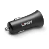 Lindy Single Port USB Type C PD Car Charger, 27W, Auto, Cigar lighter, 12 V, 3 A, Juoda