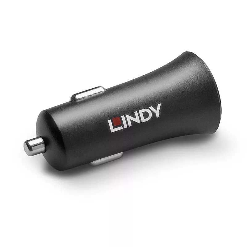 Lindy Single Port USB Type C PD Car Charger, 27W, Auto, Cigar lighter, 12 V, 3 A, Juoda