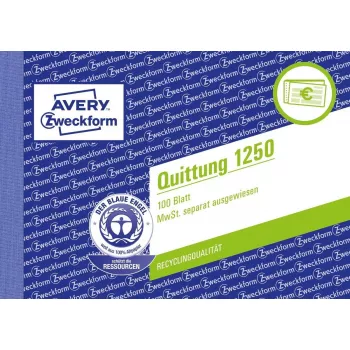 Apskaitos forma/knygelė A6 Avery 1250