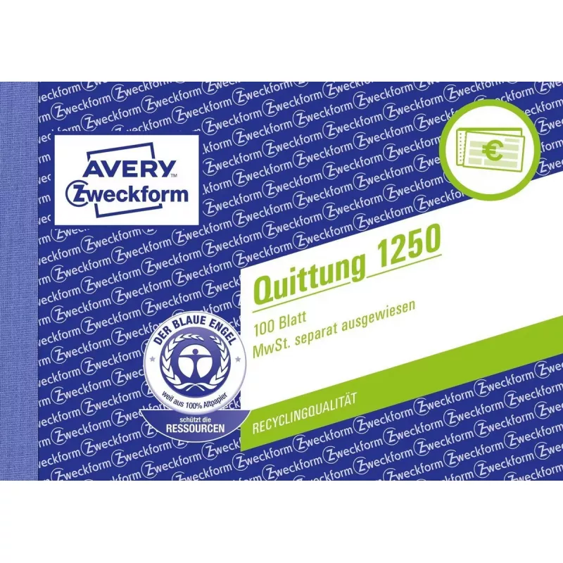 Apskaitos forma/knygelė A6 Avery 1250