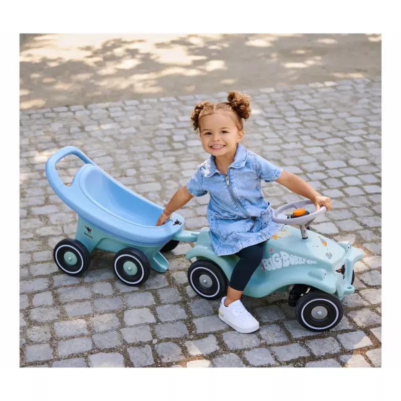 Vaikiška vaikštynė Simba-Dickie BIG Buggy 3-in-1 — mėlyna/turkio, keičiamas dizainas