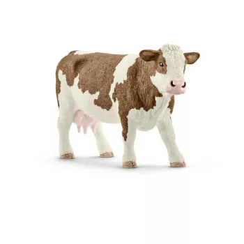 schleich FARM WORLD Simmental karvė, 3 m., Ferma, Ūkio gyvūnai / žaislai apie fermą, Daugiaspalvė, Plastikas, 1 vnt.