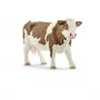 schleich FARM WORLD Simmental karvė, 3 m., Ferma, Ūkio gyvūnai / žaislai apie fermą, Daugiaspalvė, Plastikas, 1 vnt.