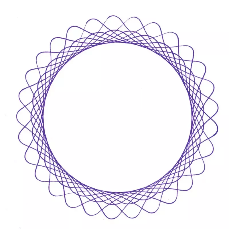 Vaikų spirografas Ravensburger 297740 su trafaretu ir 2 žymekliais, įvairiaspalvis, nuo 6 metų