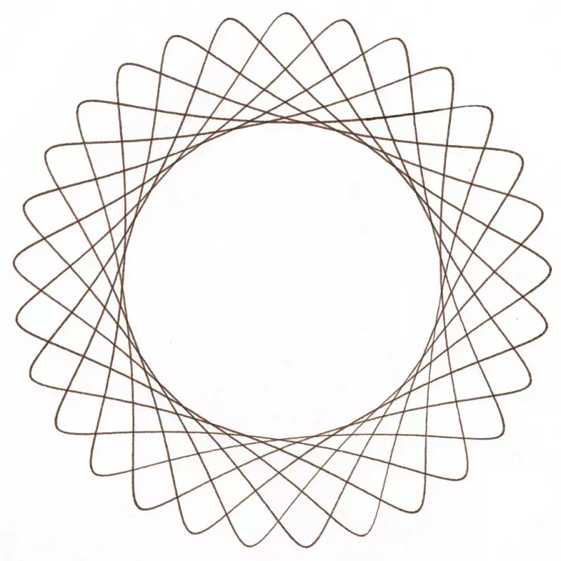 Vaikų spirografas Ravensburger 297740 su trafaretu ir 2 žymekliais, įvairiaspalvis, nuo 6 metų